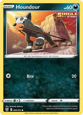 Houndour card from SWSH05: Battle Styles