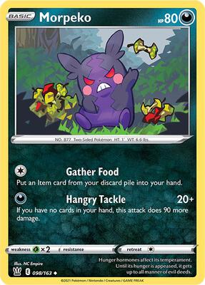 Morpeko card from SWSH05: Battle Styles