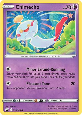 Chimecho card from SWSH05: Battle Styles