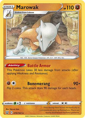 Marowak card from SWSH05: Battle Styles