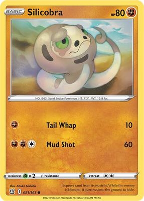 Silicobra card from SWSH05: Battle Styles