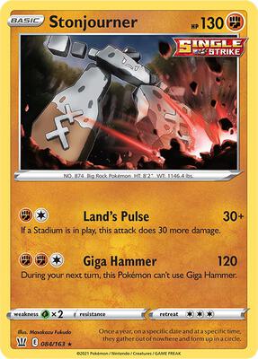 Stonjourner card from SWSH05: Battle Styles