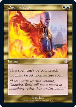 Dovin's Veto card from Time Spiral: Remastered