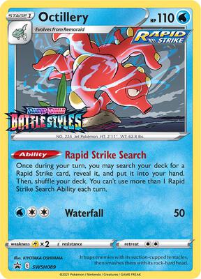 Octillery - SWSH089 (Prerelease) card from SWSH: Sword & Shield Promo Cards