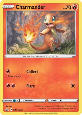 Charmander - SWSH092 card from SWSH: Sword & Shield Promo Cards