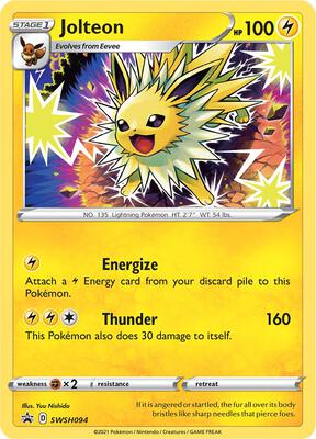 Jolteon - SWSH094 card from SWSH: Sword & Shield Promo Cards