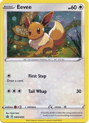 Eevee - SWSH095 card from SWSH: Sword & Shield Promo Cards