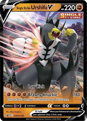 Single Strike Urshifu V - SWSH106 card from SWSH: Sword & Shield Promo Cards
