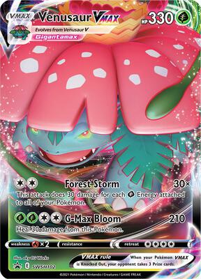 Venusaur VMAX - SWSH102 card from SWSH: Sword & Shield Promo Cards