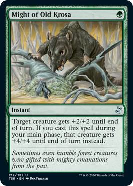 Might of Old Krosa card from Time Spiral: Remastered