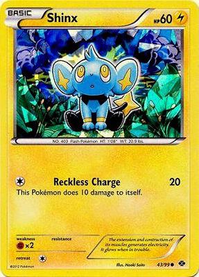 Shinx - 43/99 (Cracked Ice Holo) card from Blister Exclusives