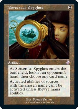 Sorcerous Spyglass card from Time Spiral: Remastered