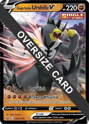 Single Strike Urshifu V - SWSH106 card from Jumbo Cards