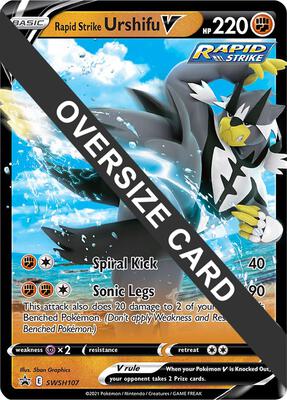 Rapid Strike Urshifu V - SWSH107 card from Jumbo Cards