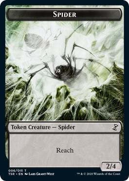 Spider Token card from Time Spiral: Remastered