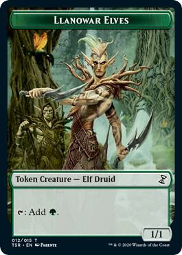 Llanowar Elves Token card from Time Spiral: Remastered