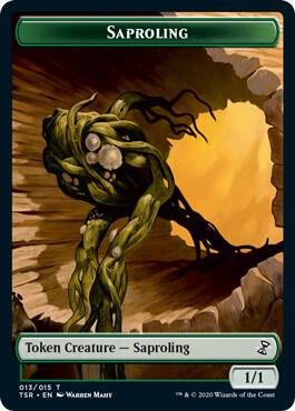 Saproling Token card from Time Spiral: Remastered