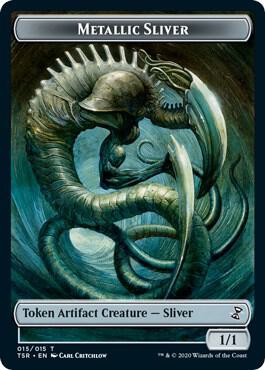 Metallic Sliver Token card from Time Spiral: Remastered