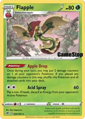 Flapple - 022/192 (Gamestop Exclusive) card from Miscellaneous Cards & Products