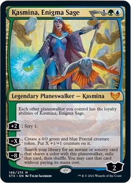 Kasmina, Enigma Sage card from Strixhaven: School of Mages