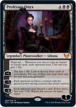 Professor Onyx card from Strixhaven: School of Mages