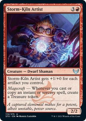 Storm-Kiln Artist card from Strixhaven: School of Mages