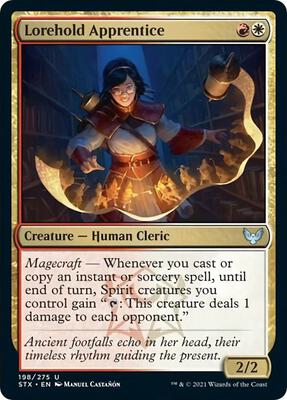 Lorehold Apprentice card from Strixhaven: School of Mages