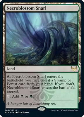 Necroblossom Snarl card from Strixhaven: School of Mages