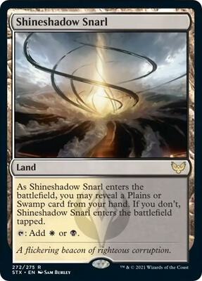 Shineshadow Snarl card from Strixhaven: School of Mages