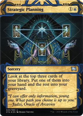Strategic Planning (Foil Etched) card from Strixhaven: Mystical Archive