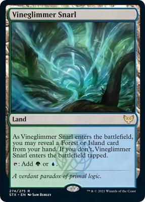 Vineglimmer Snarl card from Strixhaven: School of Mages