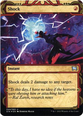 Shock (Foil Etched) card from Strixhaven: Mystical Archive