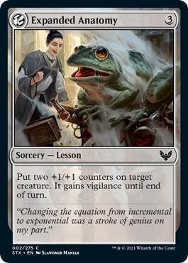 Expanded Anatomy card from Strixhaven: School of Mages