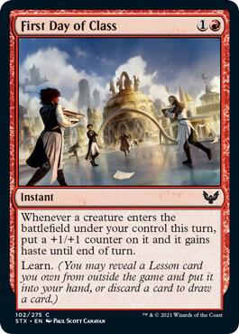 First Day of Class card from Strixhaven: School of Mages