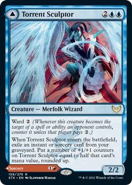 Torrent Sculptor card from Strixhaven: School of Mages