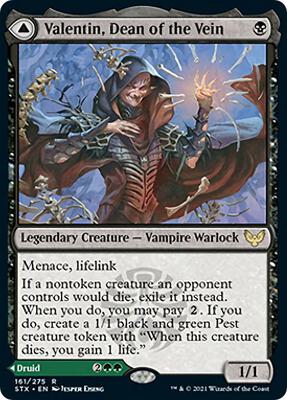 Valentin, Dean of the Vein card from Strixhaven: School of Mages