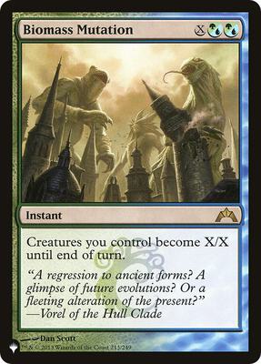 Biomass Mutation card from The List Reprints