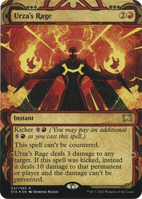 Urza's Rage (Foil Etched) card from Strixhaven: Mystical Archive