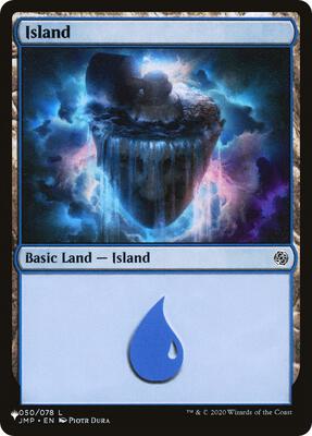 Island (050) card from The List Reprints