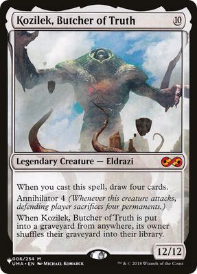 Kozilek, Butcher of Truth card from The List Reprints