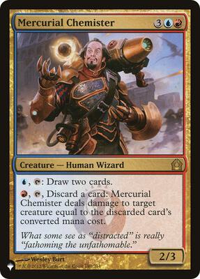 Mercurial Chemister card from The List Reprints