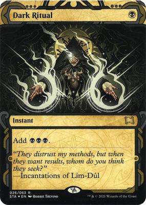Dark Ritual (Foil Etched) card from Strixhaven: Mystical Archive