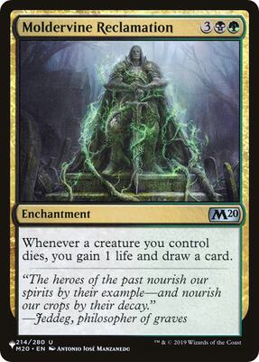 Moldervine Reclamation card from The List Reprints