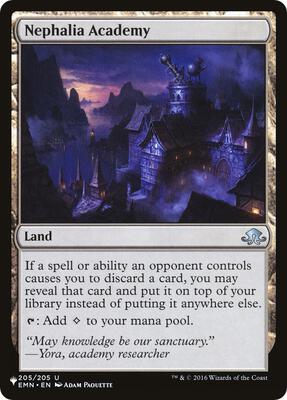 Nephalia Academy card from The List Reprints