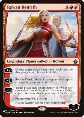 Rowan Kenrith card from The List Reprints
