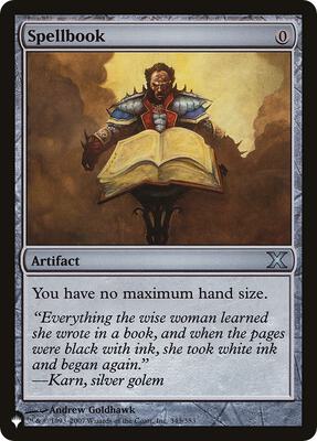 Spellbook card from The List Reprints