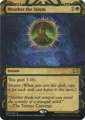 Weather the Storm (Foil Etched) card from Strixhaven: Mystical Archive