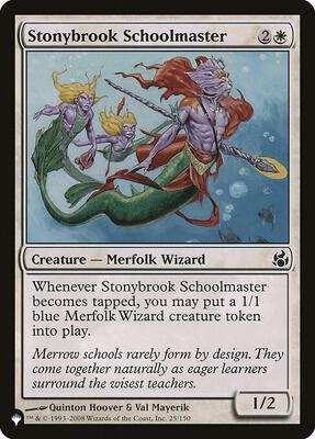 Stonybrook Schoolmaster card from The List Reprints