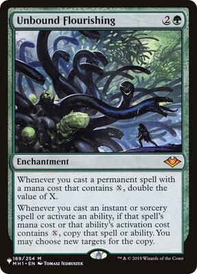 Unbound Flourishing card from The List Reprints