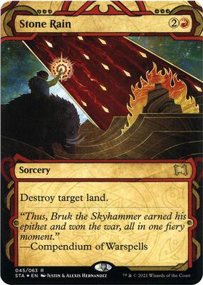 Stone Rain (Foil Etched) card from Strixhaven: Mystical Archive